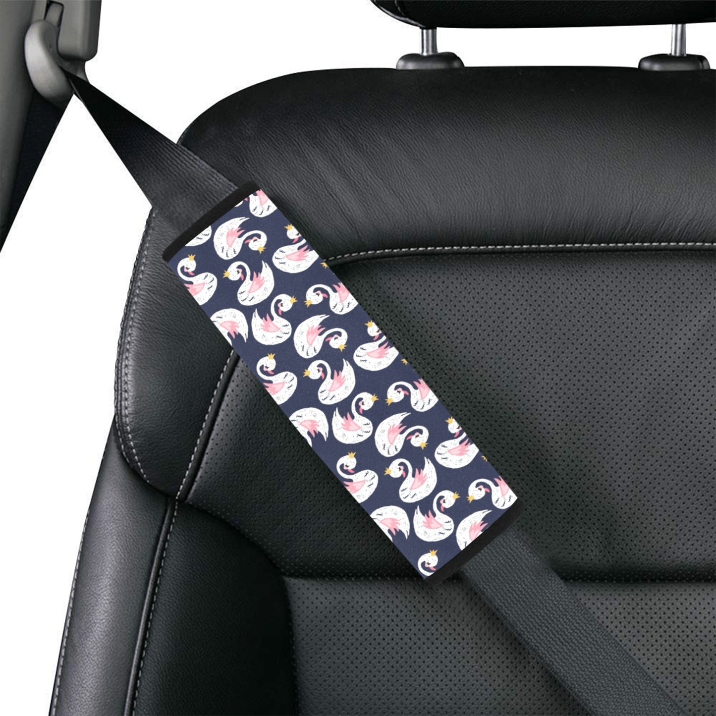 Swan Print Design LKS403 Car Seat Belt Cover