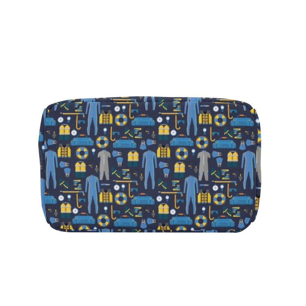 Scuba Equipment Print Design LKS305 Insulated Lunch Bag