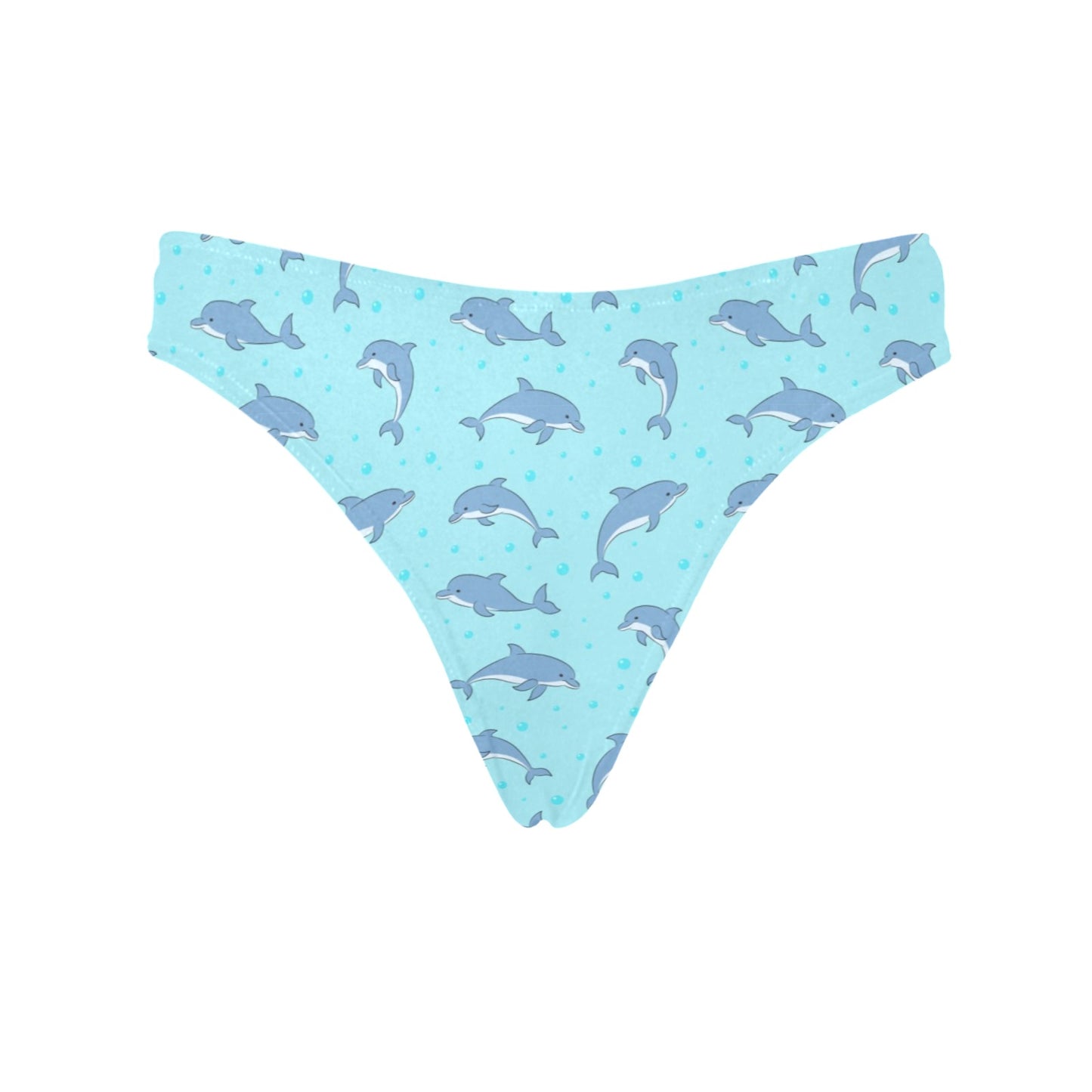 Dolphin Baby Cute Print Pattern Women's Thongs