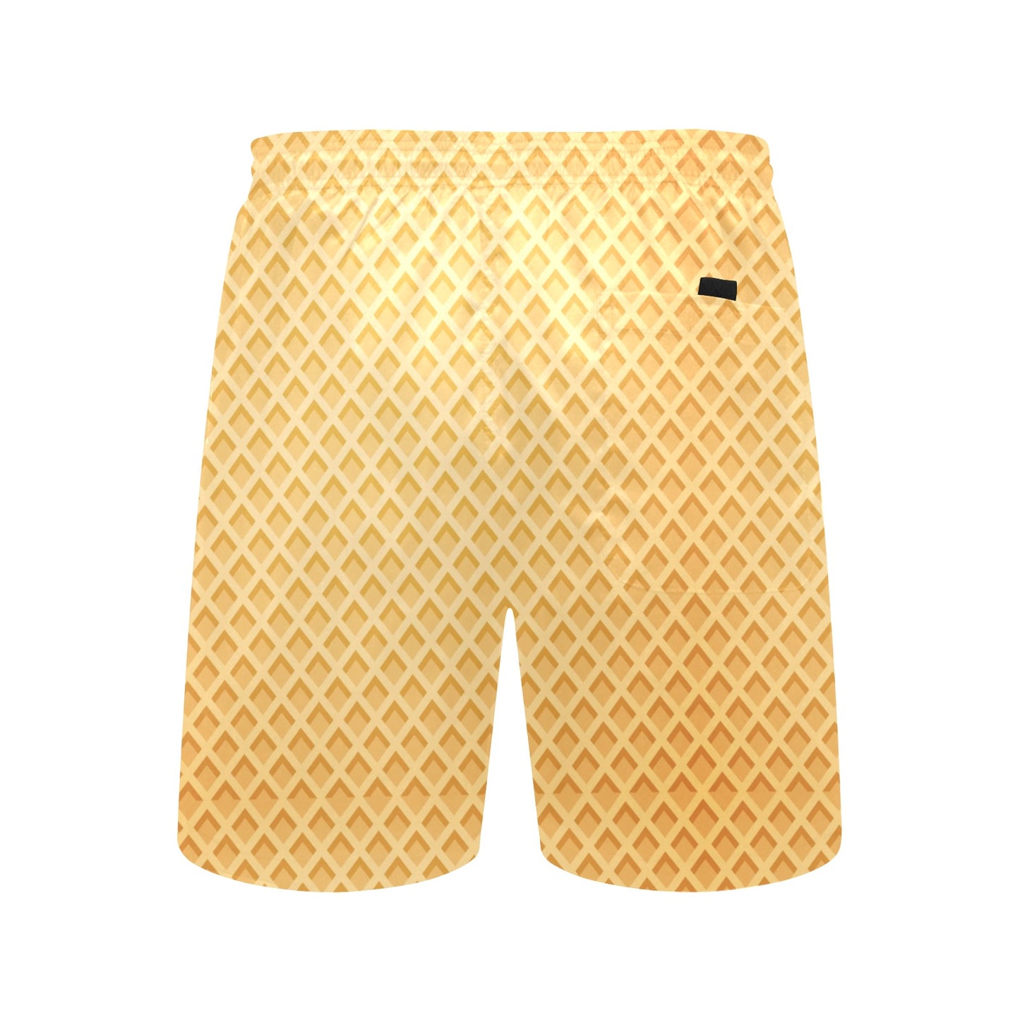 Waffle Texture Print Design LKS302 Men's Swim Trunks Beach Shorts