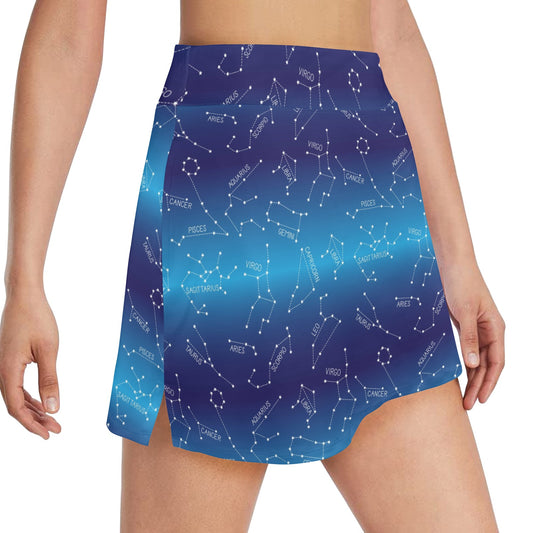 Virgo Print Design LKS302 17" Golf & Pickleball Skort with Pockets