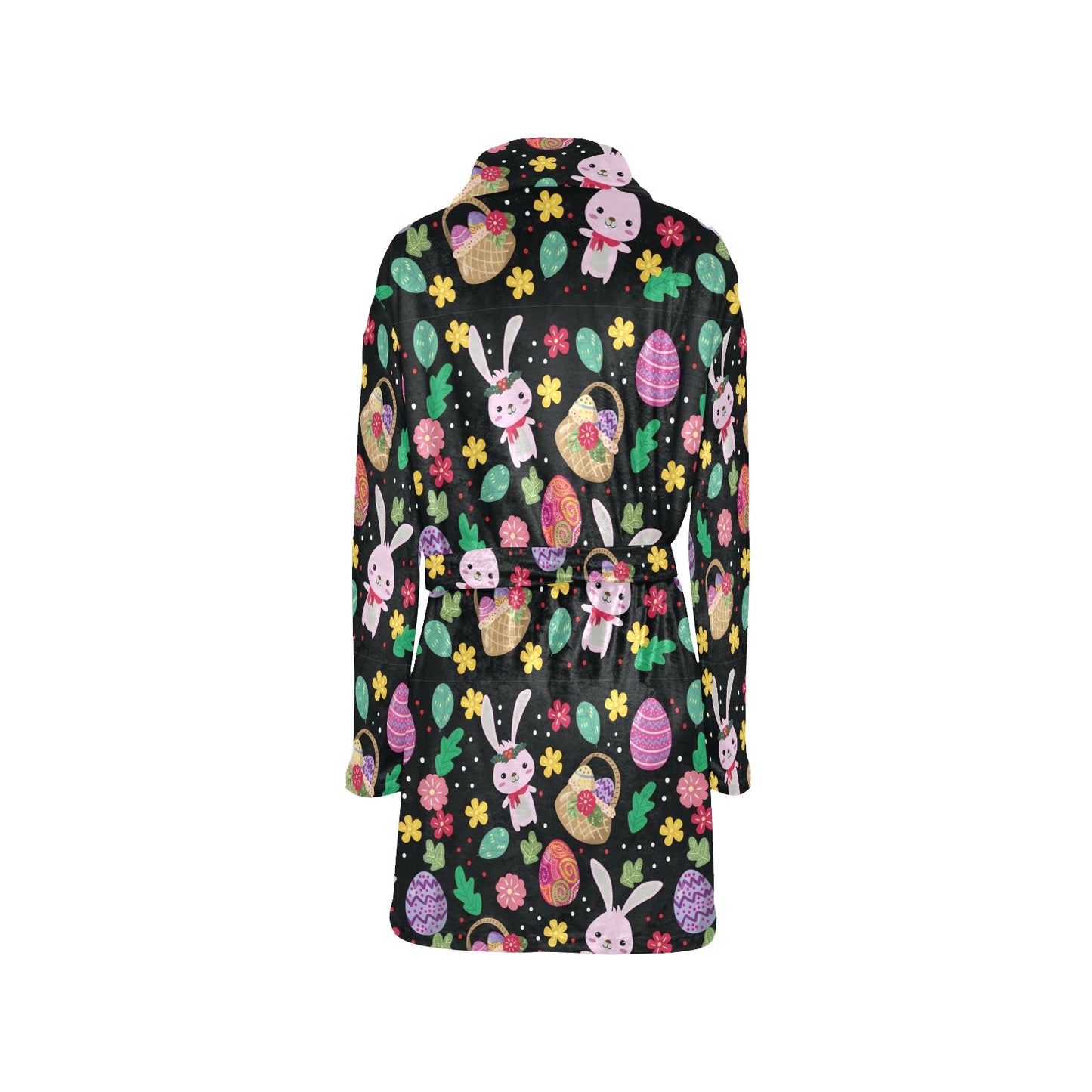 Easter Eggs Pattern Print Design RB05 Women's Fleece Robe