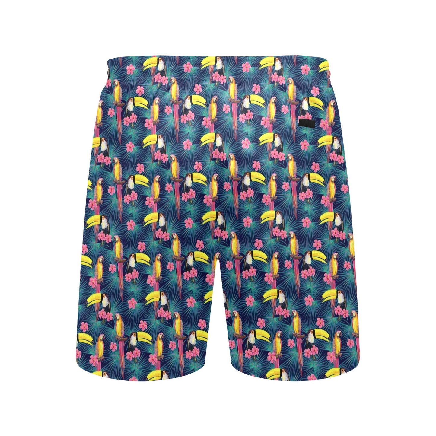 Toucan Parrot Design Men's Swim Trunks Beach Shorts