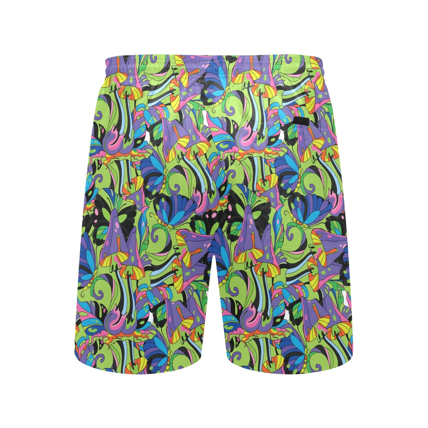 Psychedelic Trippy Mushroom Themed Men's Swim Trunks Beach Shorts
