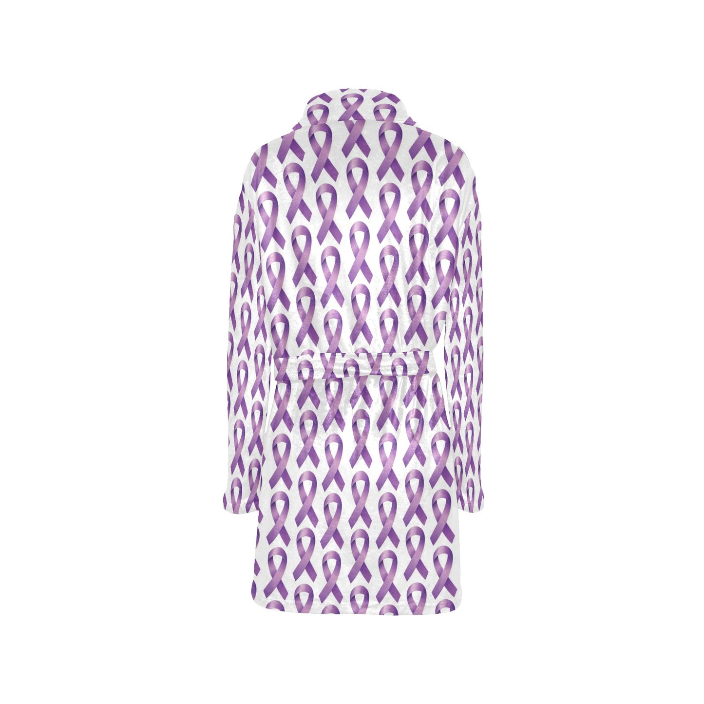Pancreatic cancer Pattern Print Design A01 Women's Fleece Robe