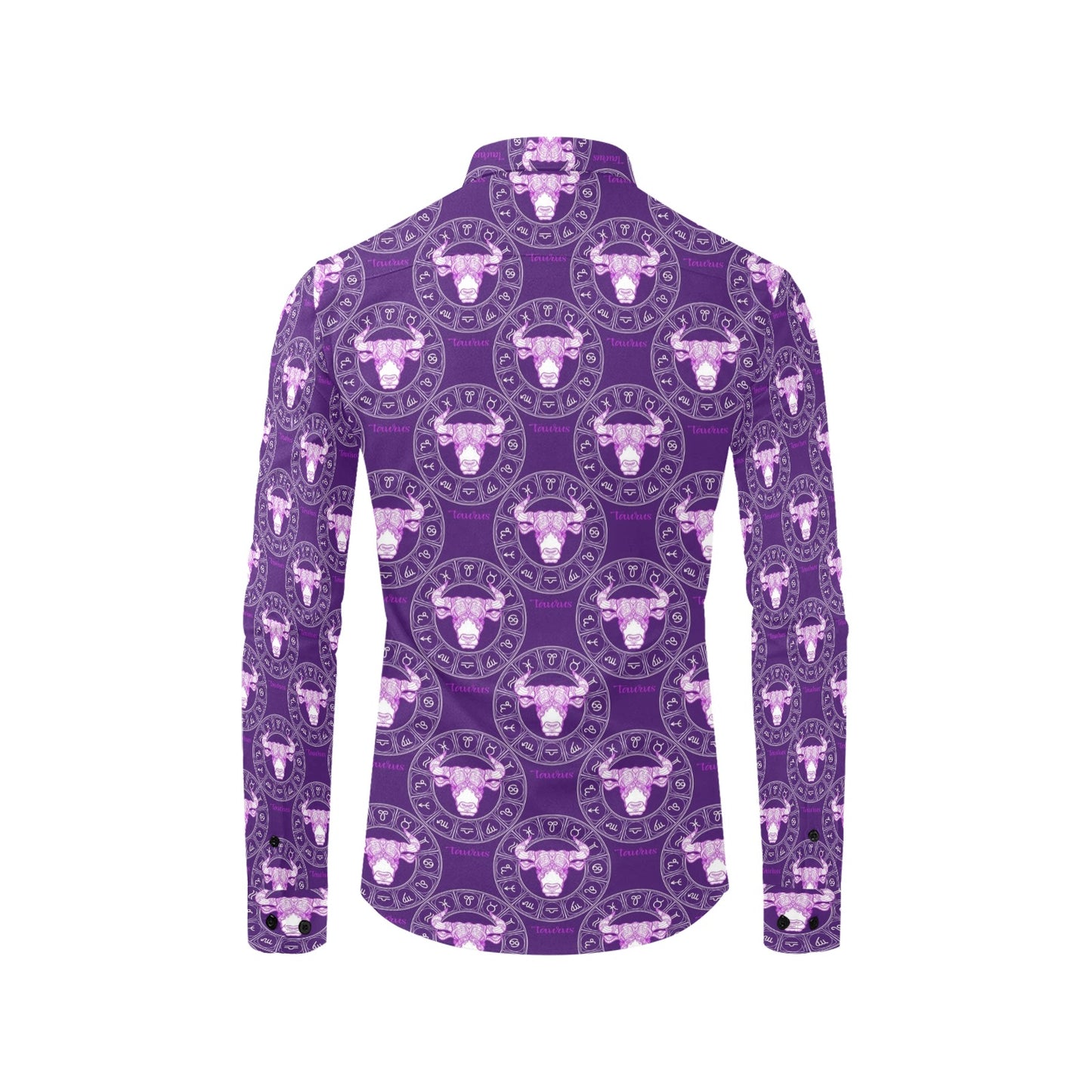 Taurus Print Design LKS303 Men's Long Sleeve Dress Shirt