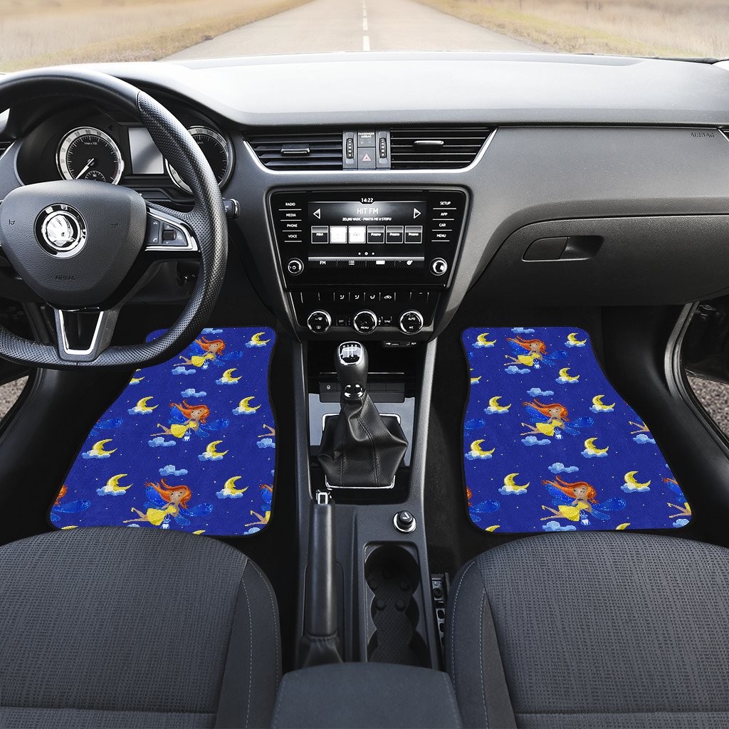 Fairy with Moon Print Pattern Car Floor Mats