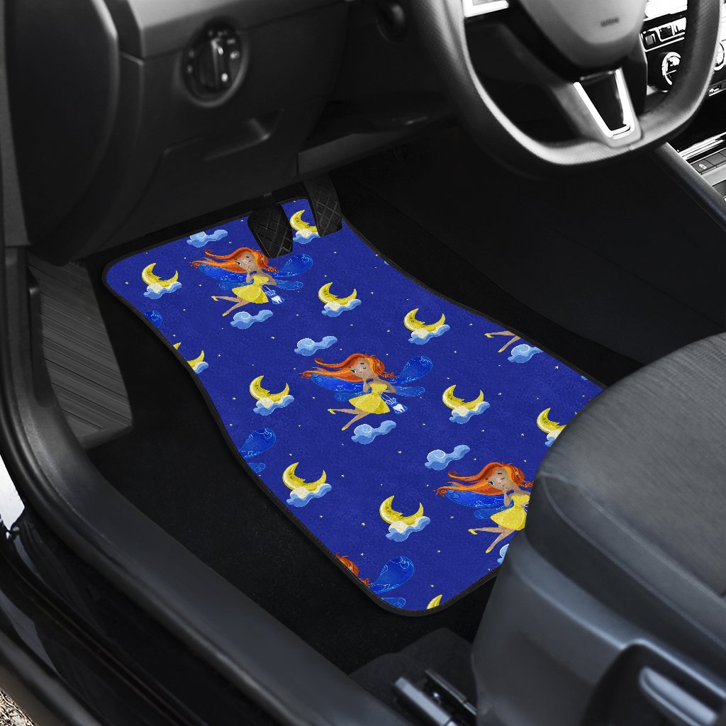 Fairy with Moon Print Pattern Car Floor Mats