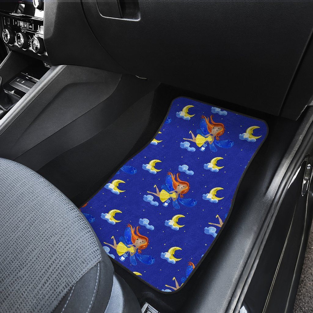 Fairy with Moon Print Pattern Car Floor Mats