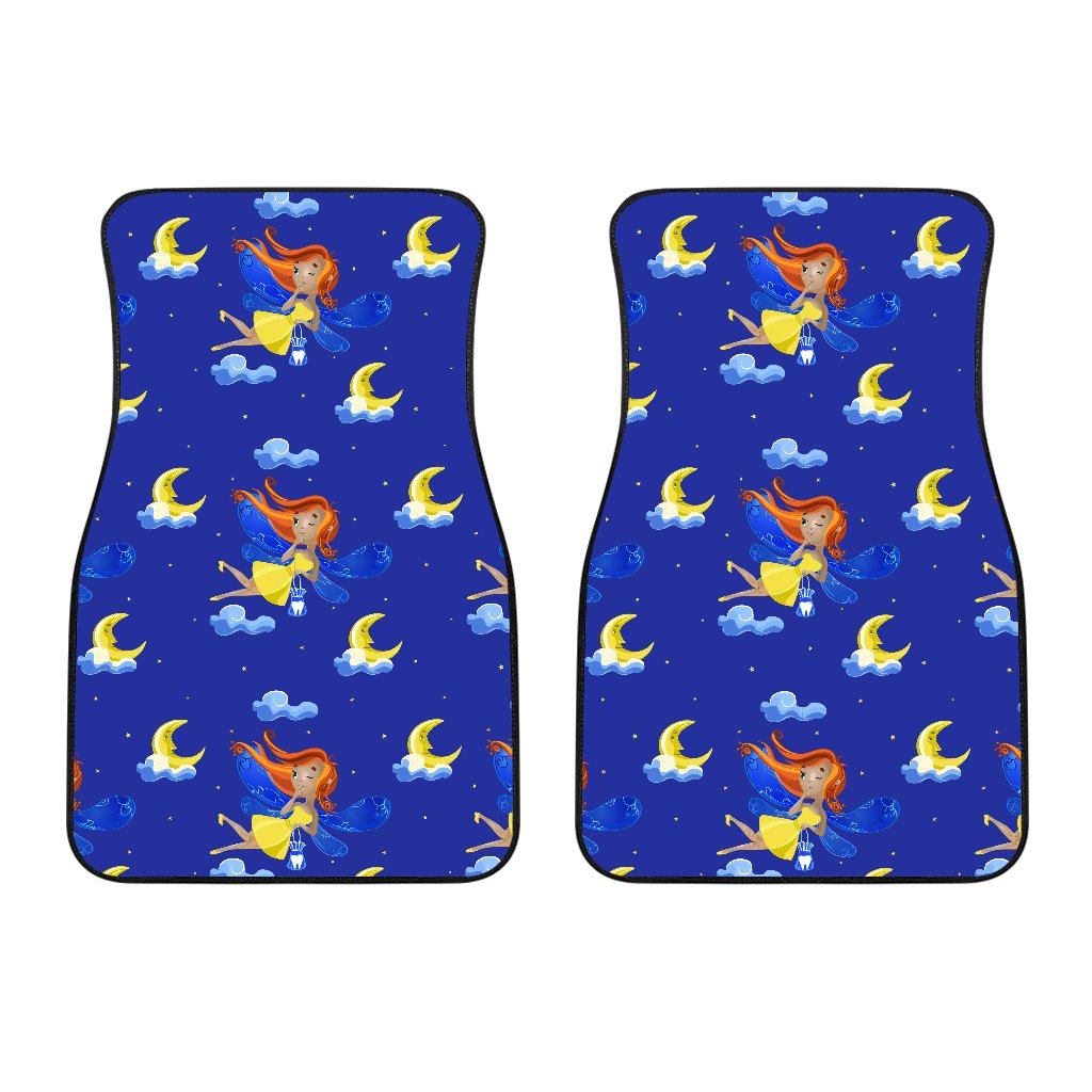 Fairy with Moon Print Pattern Car Floor Mats