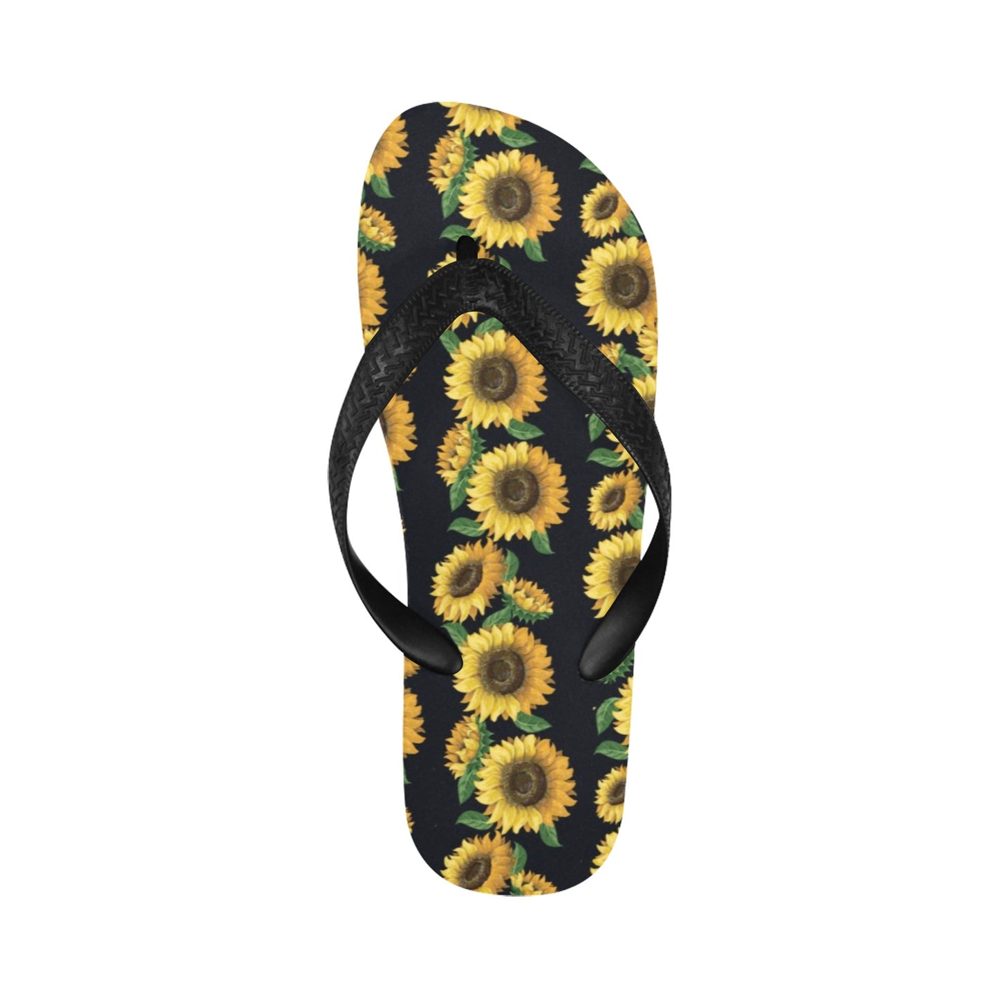 Sunflower Print Design LKS306 Flip Flops