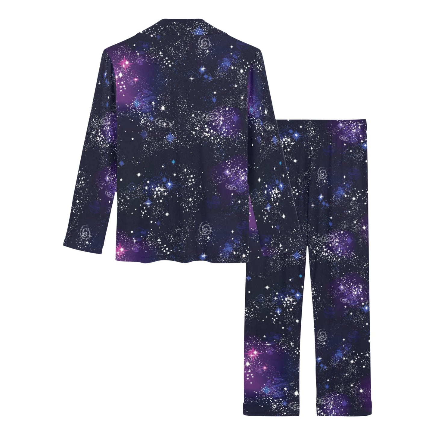 Cosmic Pattern Print Design 03 Women's Long Pajama Set