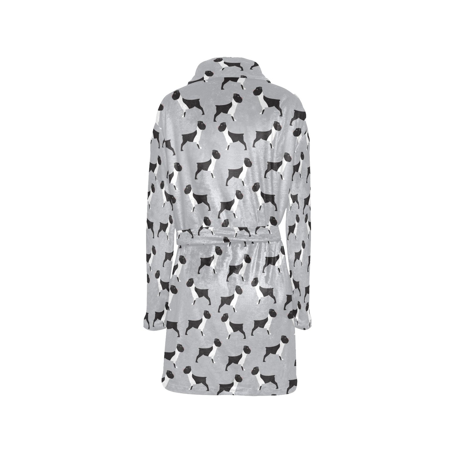 Boxers Pattern Print Design 01 Women's Fleece Robe