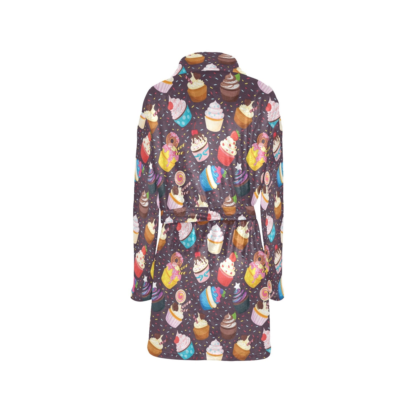 Cupcakes Party Print Pattern Women's Fleece Robe