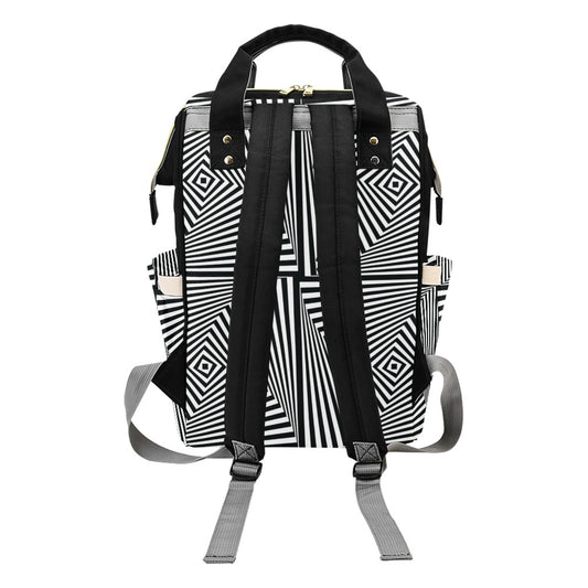 Vortex Print Design LKS302 Diaper Bag Backpack