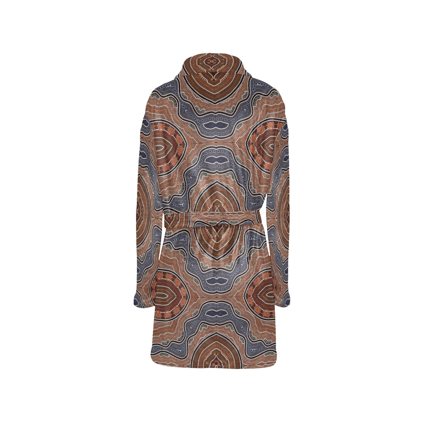 Aboriginal Pattern Print Design 01 Women's Fleece Robe