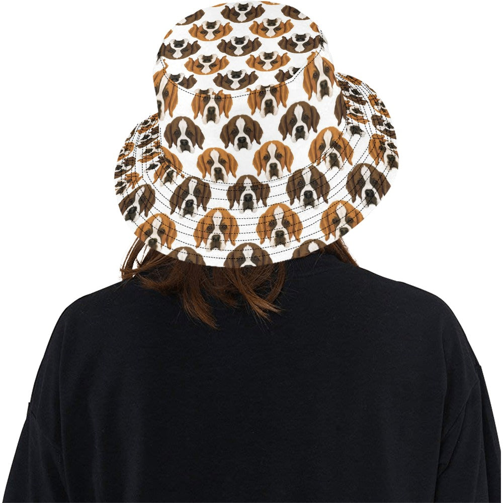 St Bernards Print Design LKS301 Unisex Bucket Hat