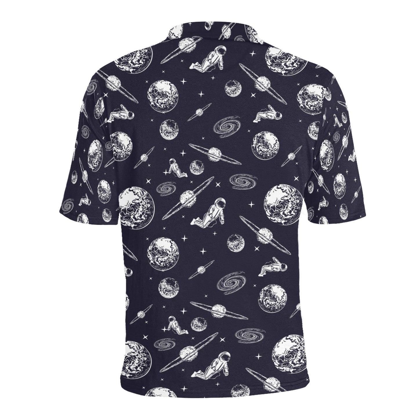 Space Astronaut Print Design LKS302 Men Polo Shirt