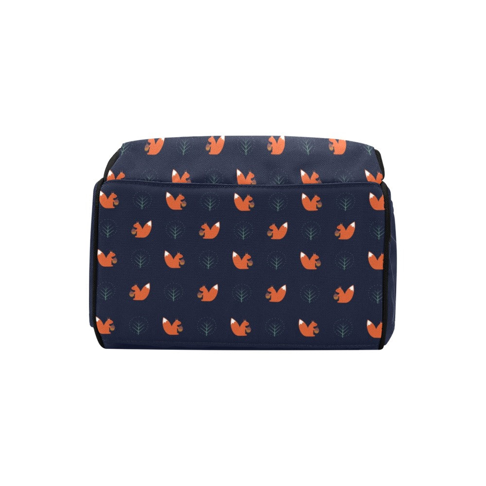 Squirrel Print Design LKS303 Diaper Bag Backpack
