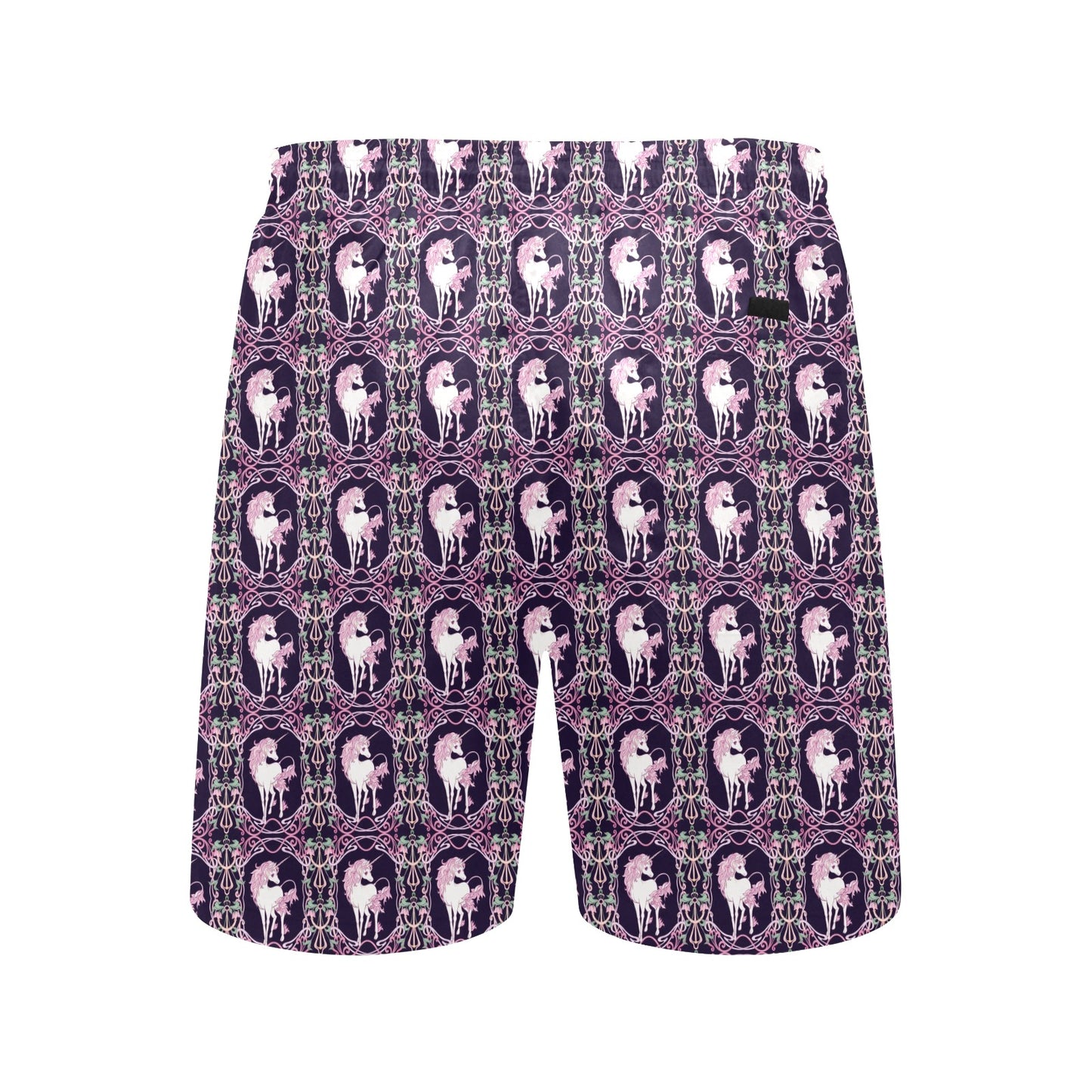 Unicorn Fantastic Flower Men's Swim Trunks Beach Shorts