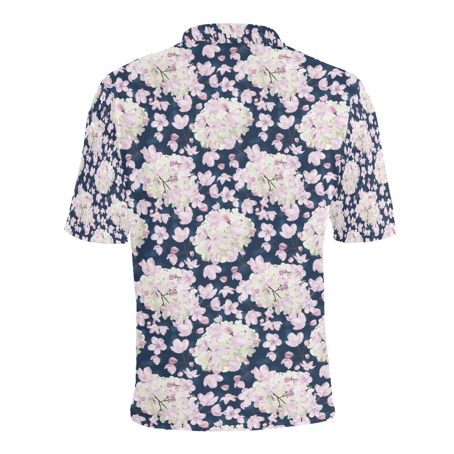 Sakura Print Design LKS305 Men Polo Shirt