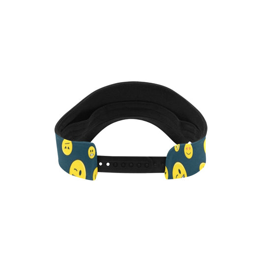 Smiley Face Emoji Print Design LKS301 Unisex Sun Visor