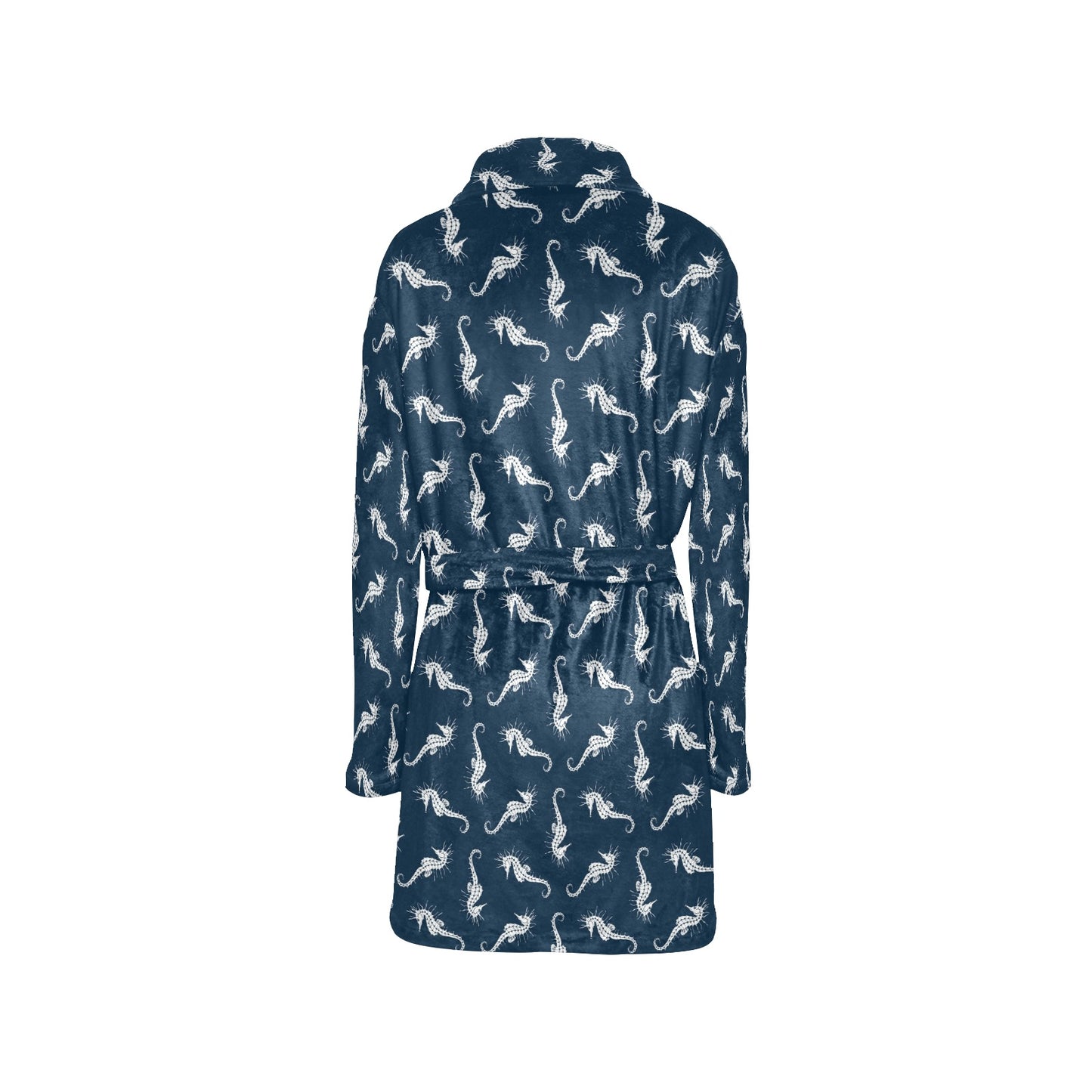 SeaHorse Print Design LKS402 Women's Fleece Robe