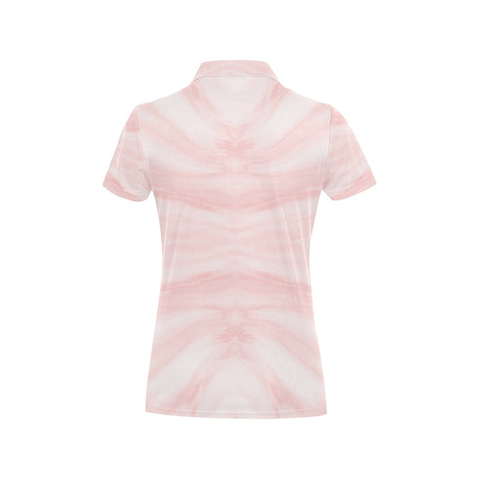 Marble Pattern Print Design 03 Women's Polo Shirt