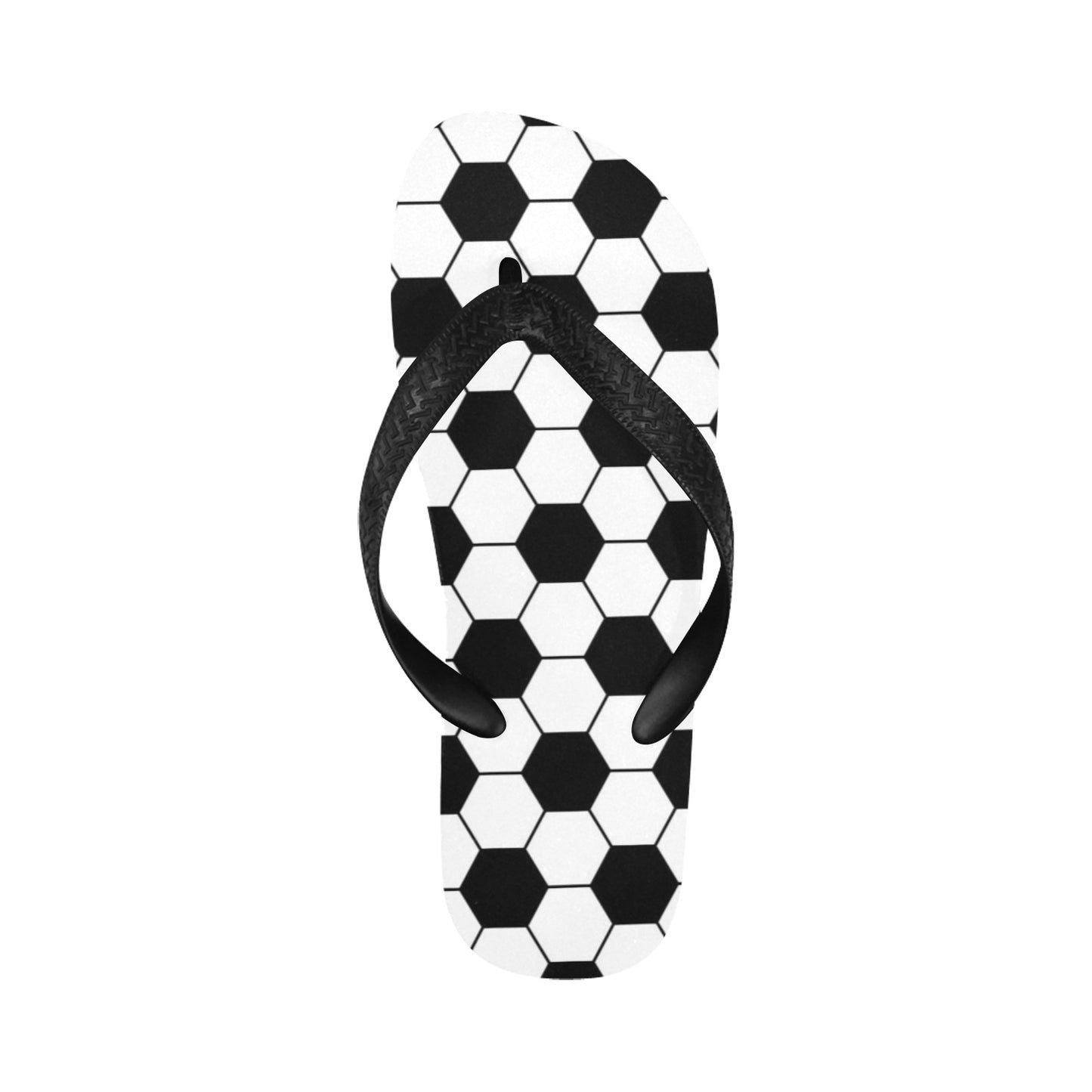 Soccer Ball Texture Print Design LKS303 Flip Flops