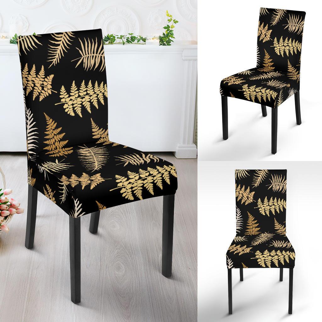 Fern Leave Bright Print Pattern Dinning Chair Slipper-JTAMIGO.COM