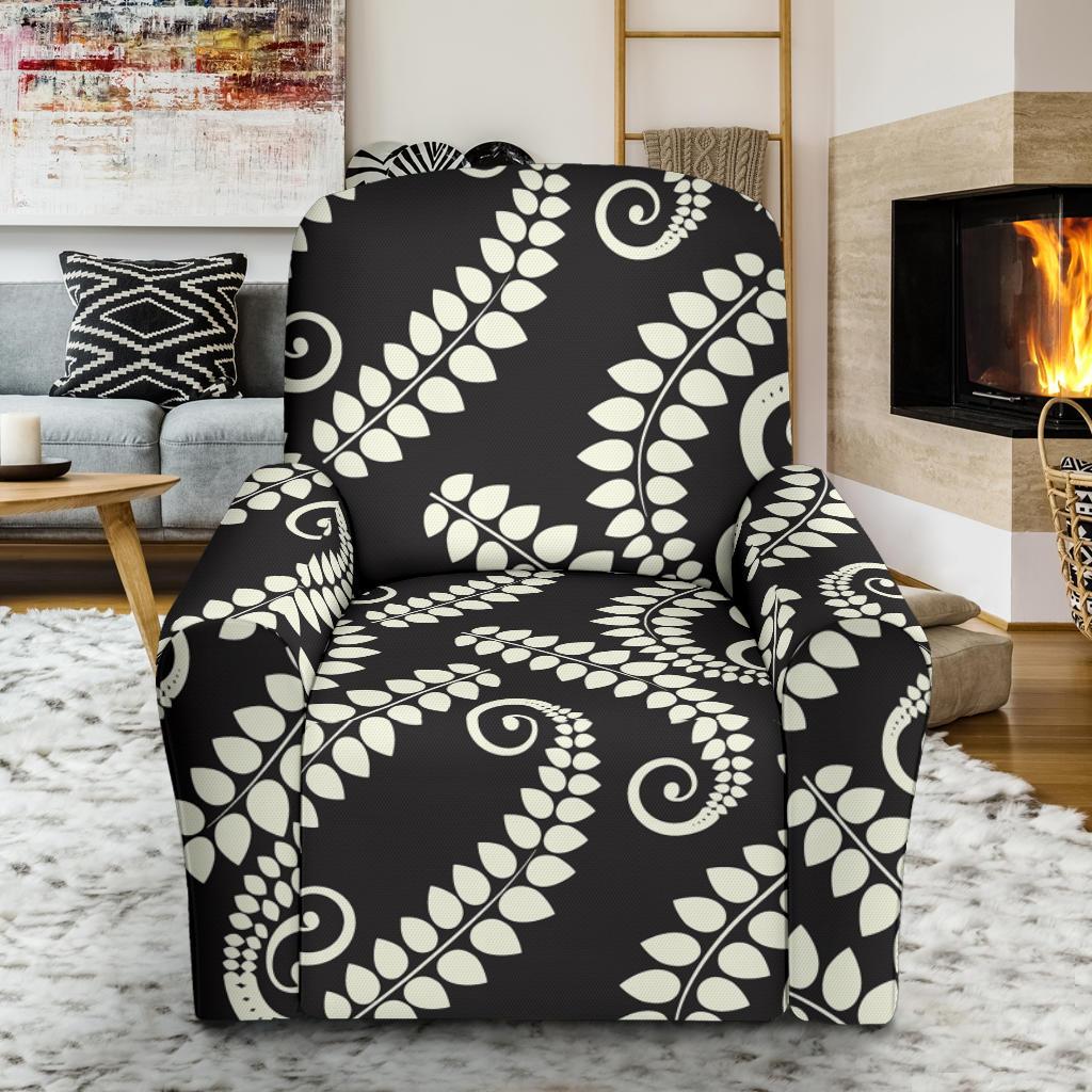 Fern Leave Print Pattern Single Sofa Slipcover -JTAMIGO.COM