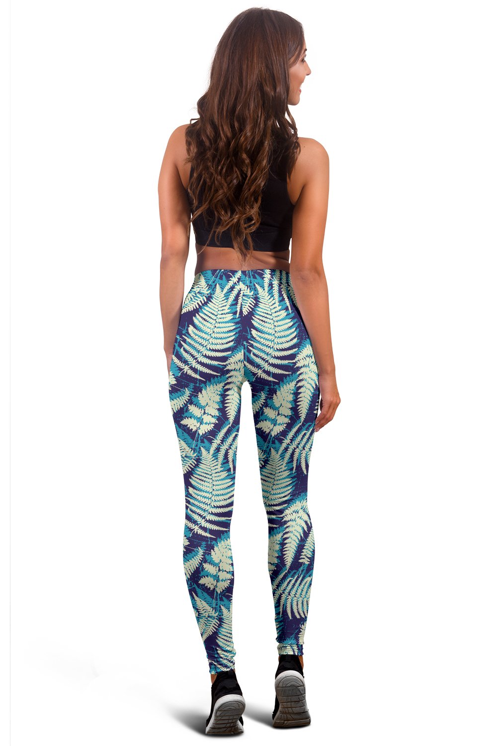 Fern Leave Summer Print Pattern Women Leggings