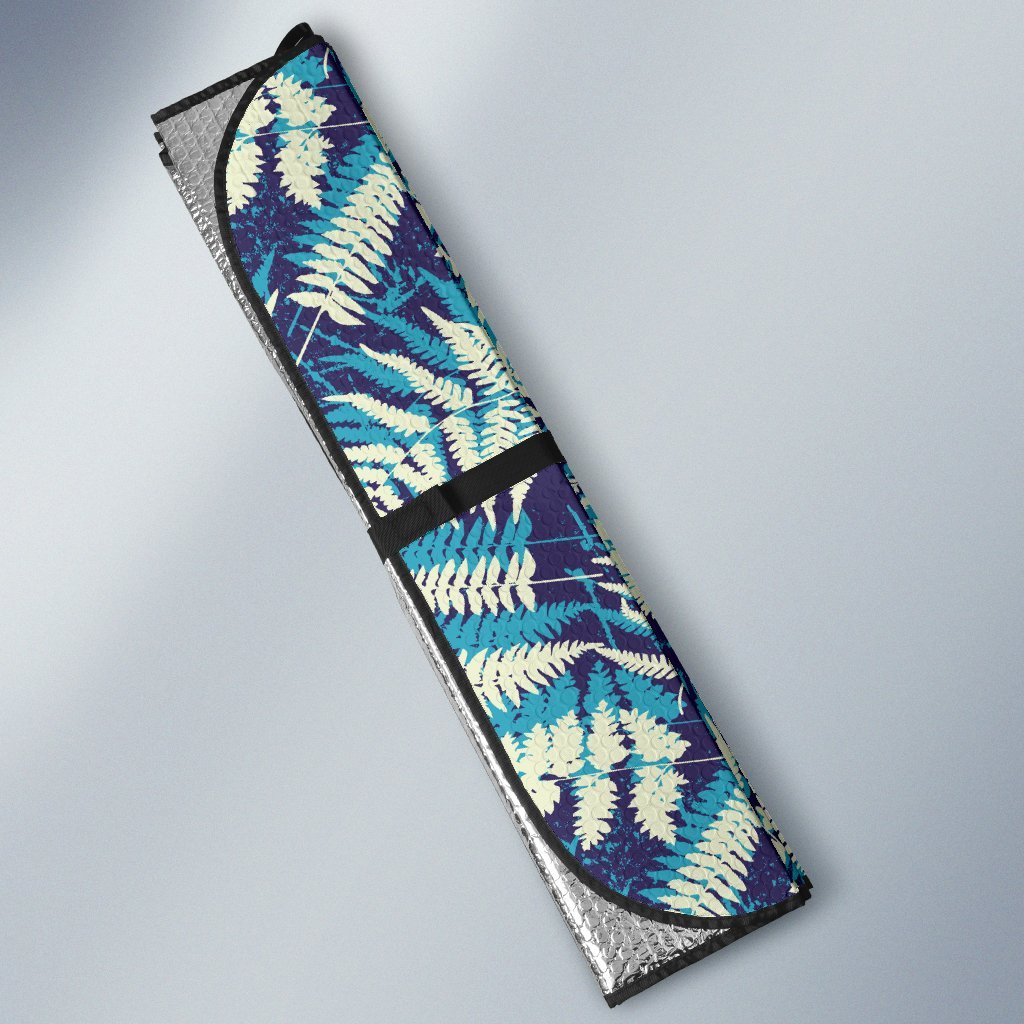 Fern Leaves Summer Print Pattern Car Sun Shade For Windshield