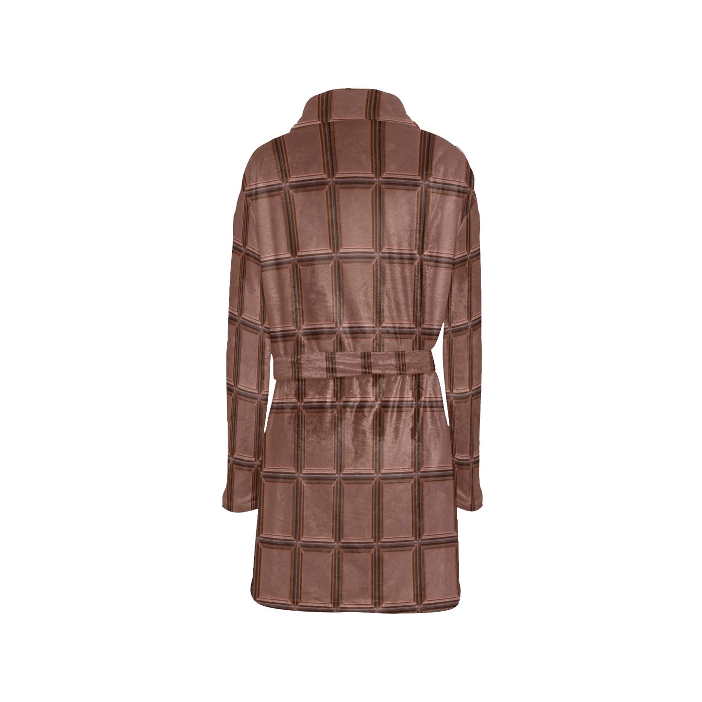 Chocolate Pattern Print Design 03 Women's Fleece Robe