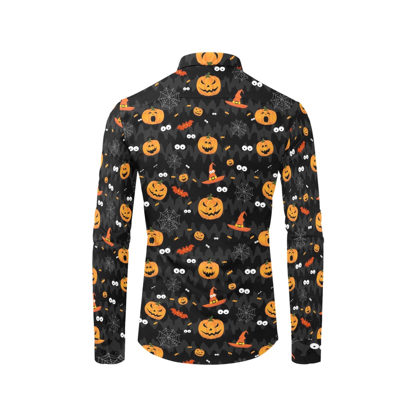Halloween Print Design LKS405 Men's Long Sleeve Dress Shirt
