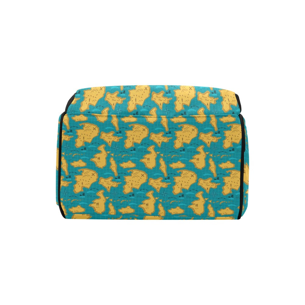 World Map Print Design LKS301 Diaper Bag Backpack