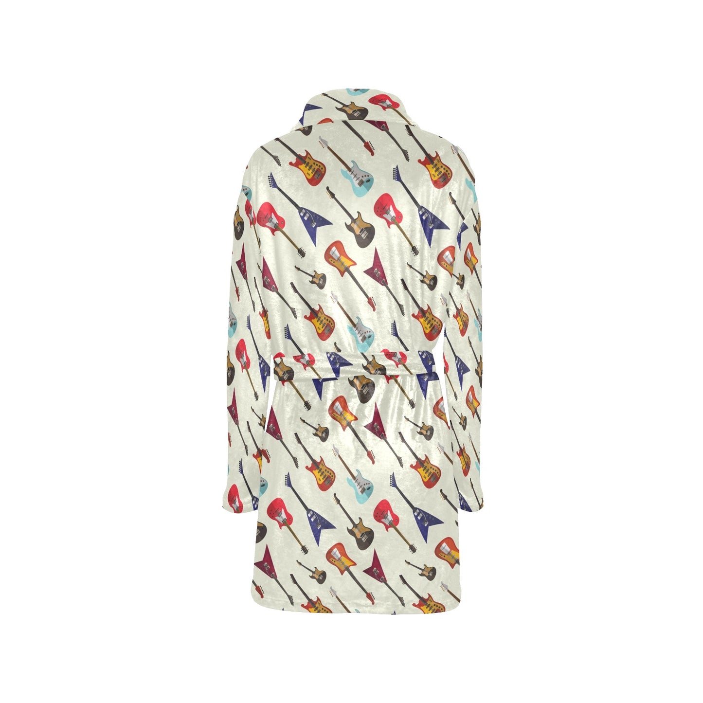 Electric Guitar Print Design LKS404 Women's Fleece Robe