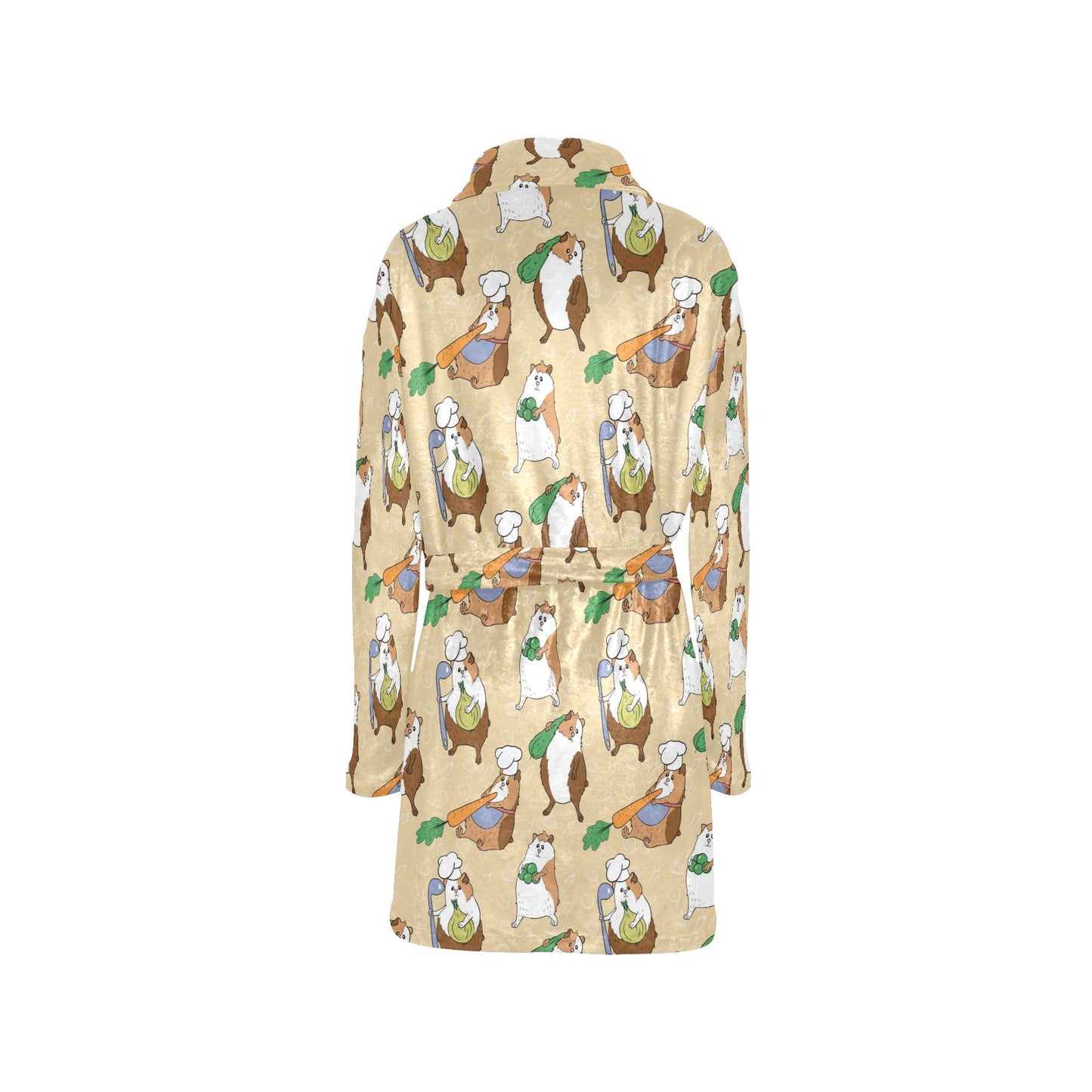 Guinea Pig Pattern Print Design 03 Women's Fleece Robe