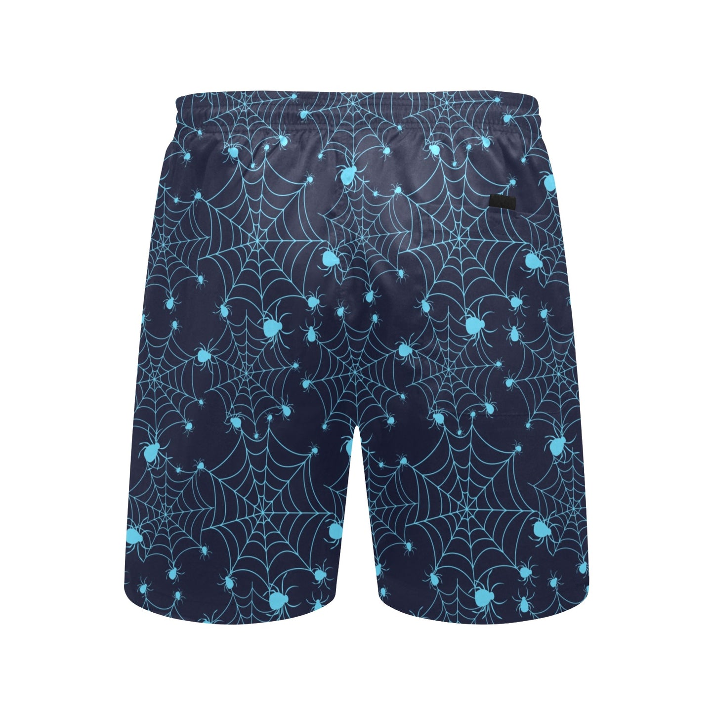 Spider Web Blue Print Design LKS304 Men's Swim Trunks Beach Shorts