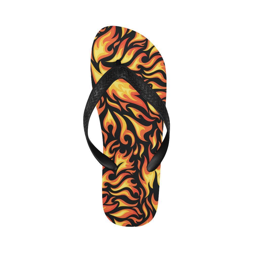Flame Fire Design Pattern Flip Flops-JTAMIGO.COM