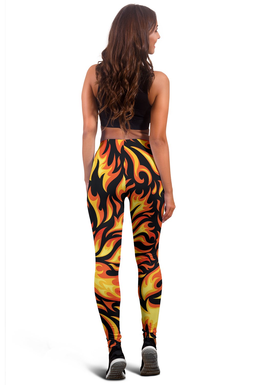 Flame Fire Design Pattern Women Leggings