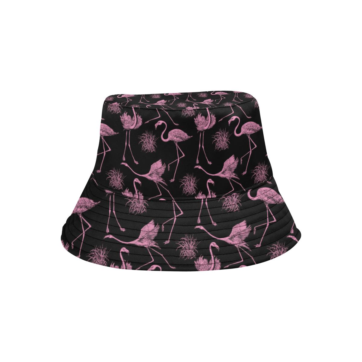 Flamingo Pink Print Pattern Unisex Bucket Hat