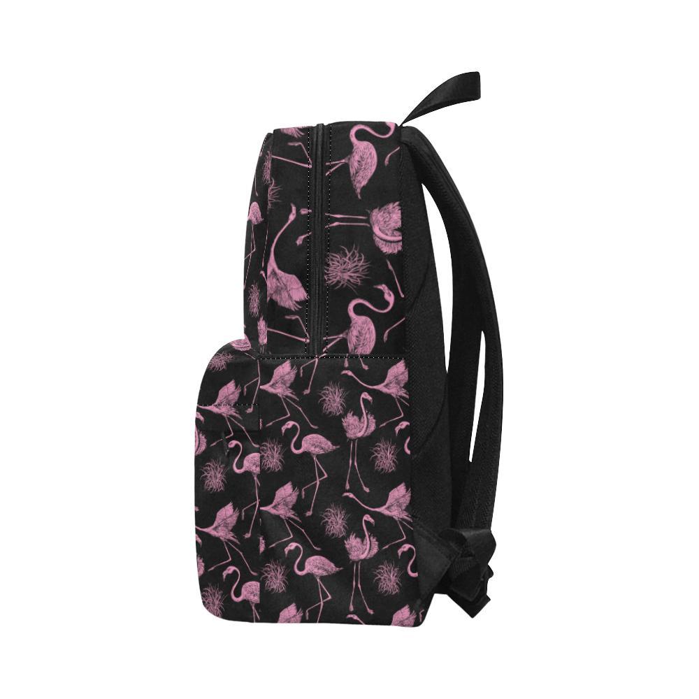 Flamingo Pink Print Pattern Waterproof Backpack-JTAMIGO.COM