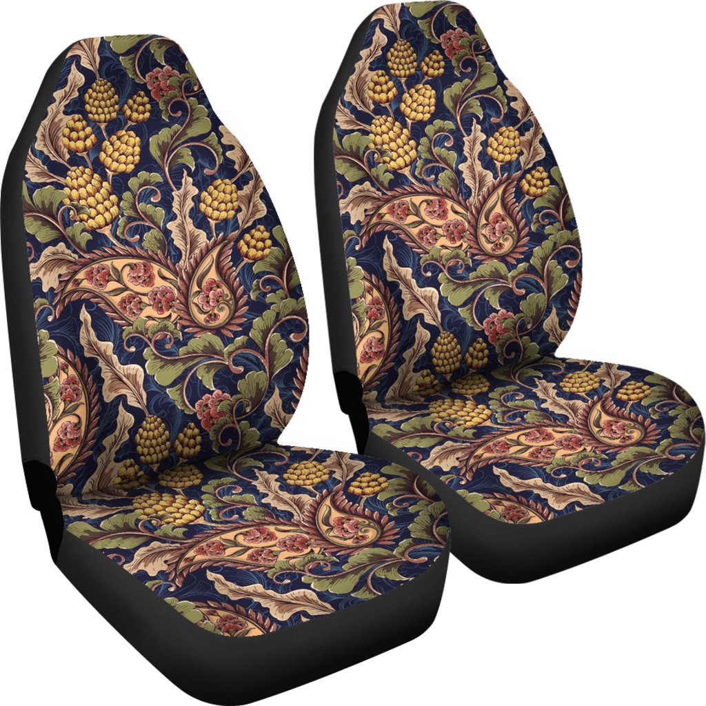 Floral Vintage Classic Print Universal Fit Car Seat Covers