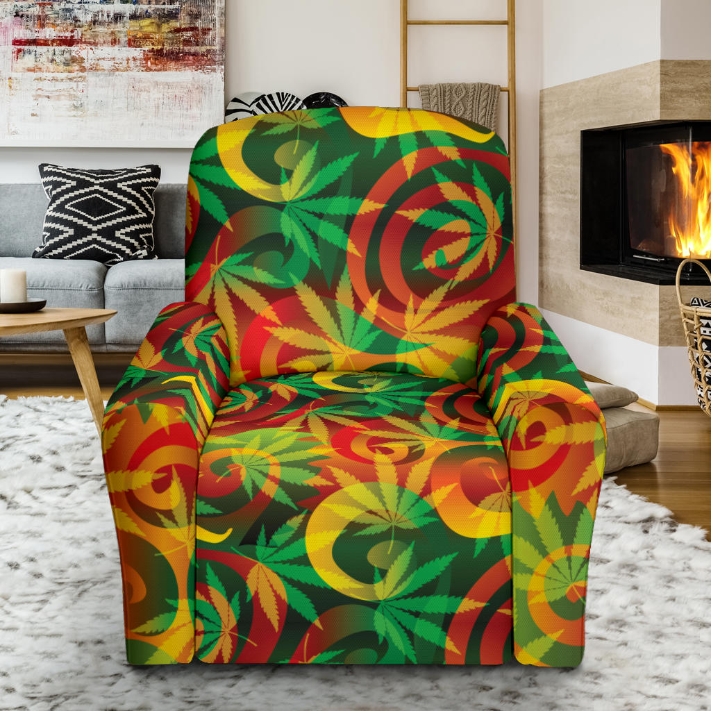 Rastafarian Pattern Print Design A01 Recliner Slipcover with Pocket
