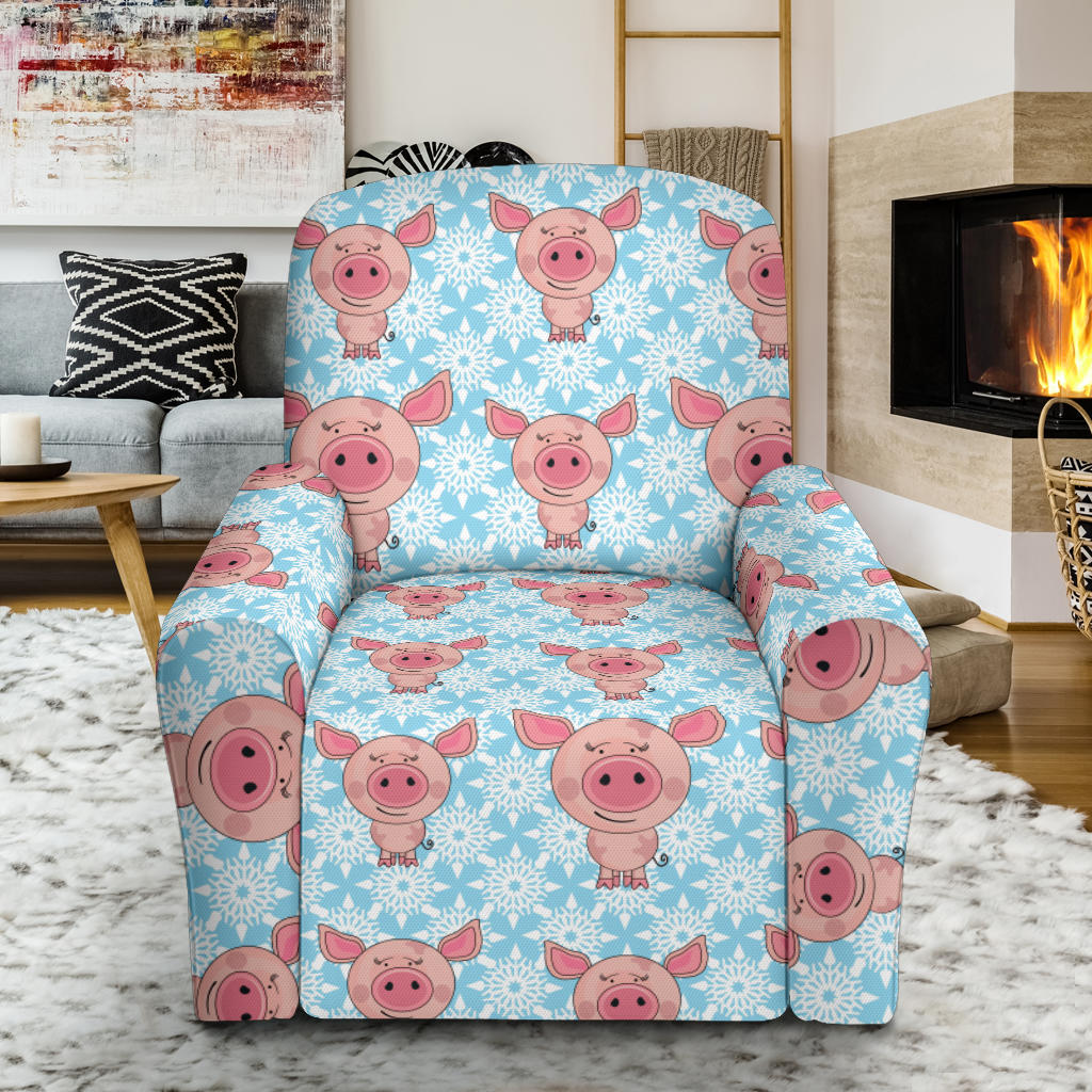 Pig Print Design LKS402/reclinerslipcover.jpg Recliner Slipcover with Pocket