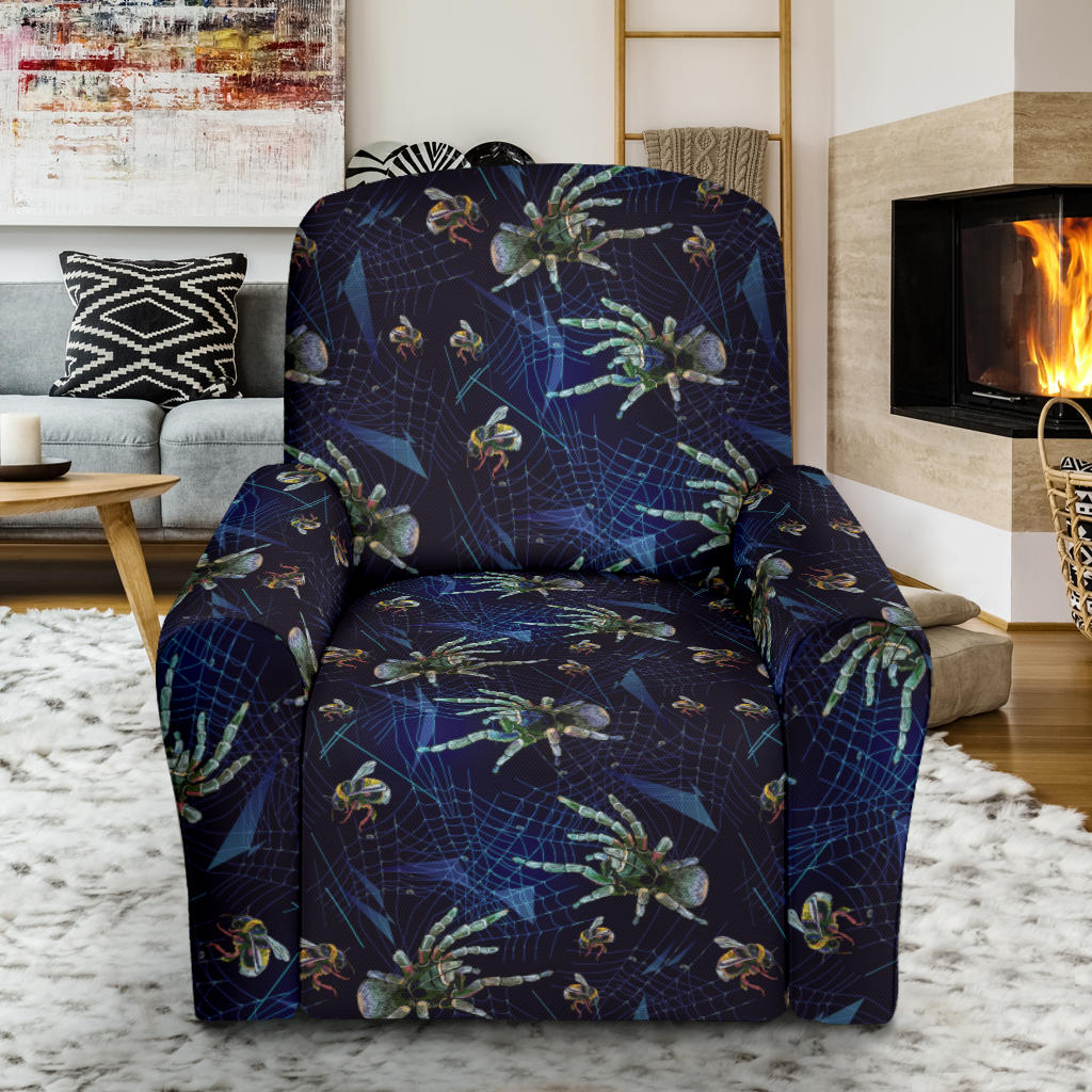 Tarantula Print Design LKS401 Recliner Slipcover with Pocket