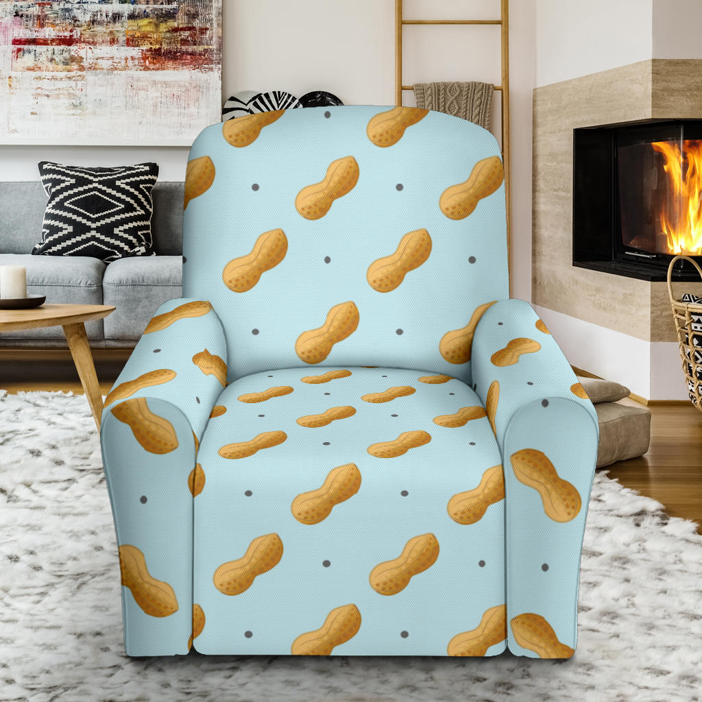 Peanut Pattern Print Design A03 Recliner Slipcover with Pocket