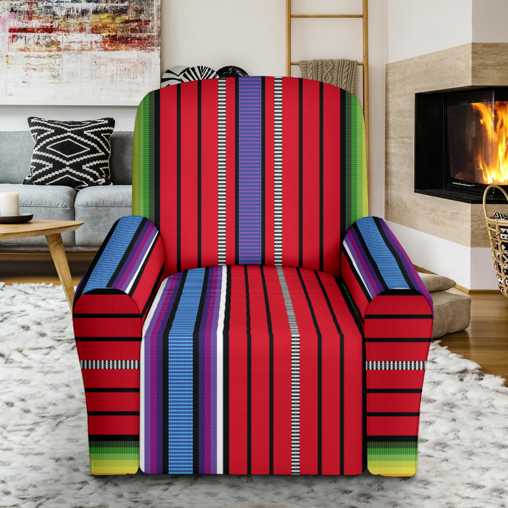 Serape Print Design LKS305 Recliner Slipcover with Pocket