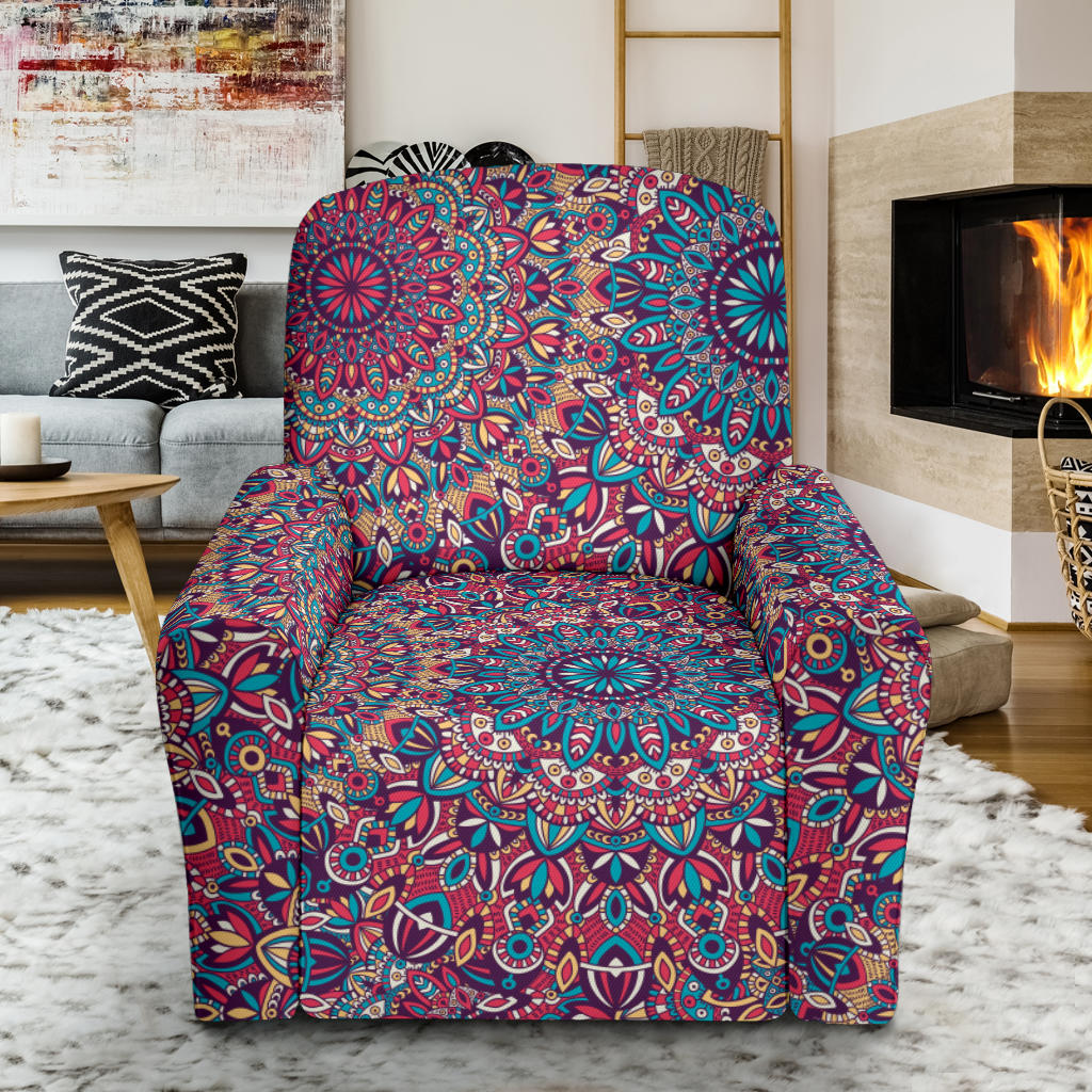 Boho Pattern Print Design 05 Recliner Slipcover with Pocket